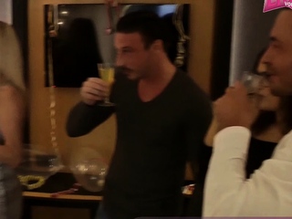 German HAPPY NEW YEAR selfmade couple beginner groupsex