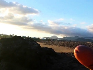 masturbation seaside in entrance two women with cum