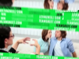 Petite Redhead Shoves Her Coach’s Cock Into Her Mouth