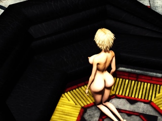 Sci-fi pyramid. Anubis fucks exhausting an attractive lady