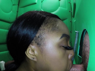 Scorching blonde strokes and sucks black cock in glory gap