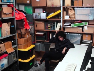 Shoplifting whore fucks mall cop