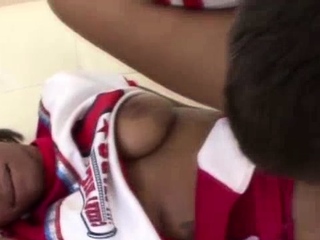 We’ve this black cheerleader vixen Nevahe Givens as she