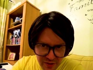 British slut sucking nerds cock