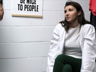 Teen thiefs quite face on officers cock