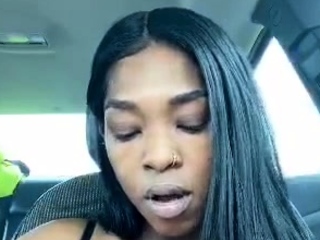 Large Tits Kai Smoking whilst Driving on Periscope
