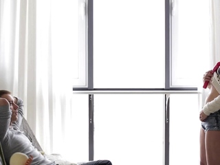 Lustful brunette Diana Dali bouncing on meat