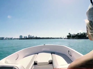 Genuine blowjob in the morning Major-breasted light-haired beauty