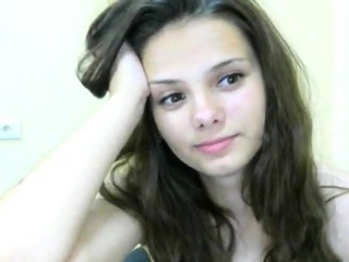 young shy girl on cam
