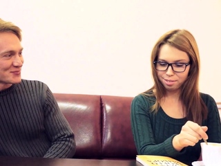 Attractive chick Leana engulfs packing monster