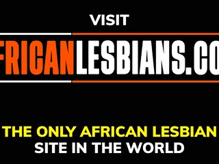 Ebony lesbian teens pussy consuming