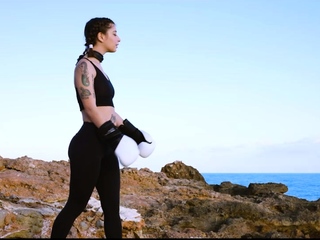 Gagging on cock and consuming ass