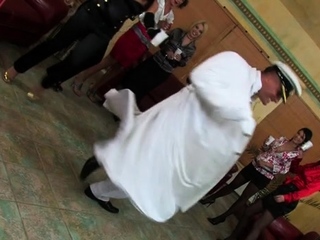 Hot celebration complete of hung ripped dudes and goluptious females