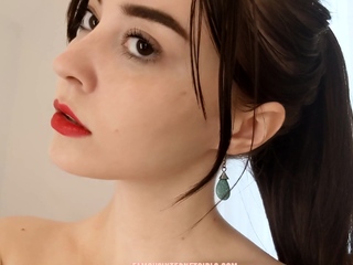 Leann amateur lovely brunette with large boobs