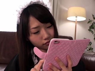 Major tit asian MILF sucks a major cock POV