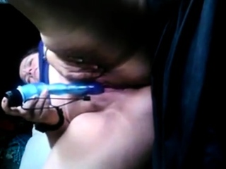 The girl toys and squirts once again )