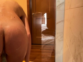 Amateur striptease and Solo masturbation