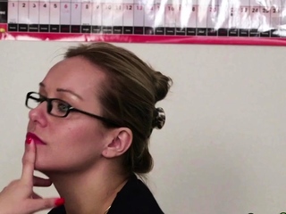 Drivers test femdom babes dominate teen