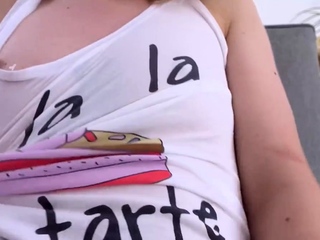 Eager teen large cock cumspray