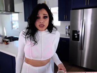 Gorgeous latina stepmother taboo fuck