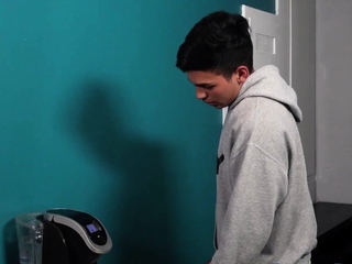 Skinny teen twink screwed by hairy bear