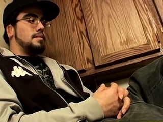 Guy desires to pose when stroking his massive cock on cam