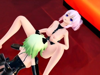 Hot 3D redhead licking a pussy when obtaining fucked