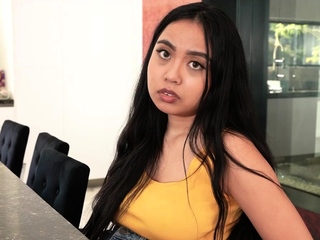 Stepbro bonding with his attractive stepsister