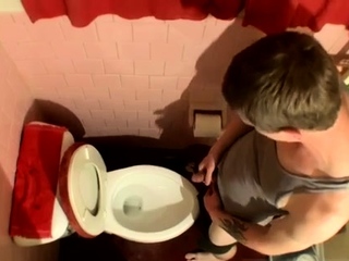 Young cock piss gay Voyeurs appreciate our bathroom pissing