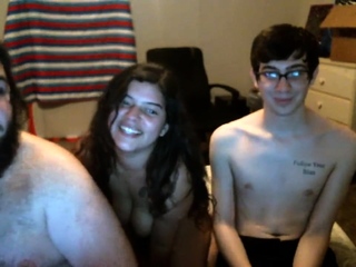 Hot brunette large boobs toying pink pussy