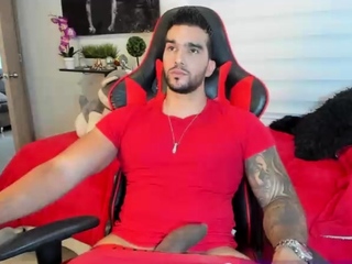 Large cock jerked off by gay on webcam