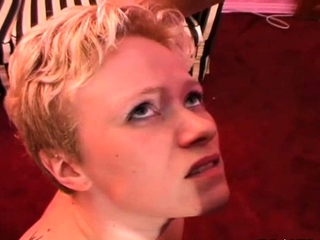 Prurient babe was caught when she was masturbating