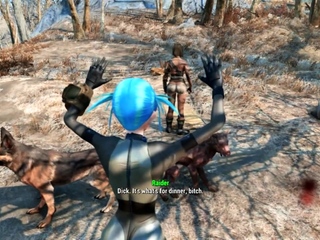 Brunette is shafted in a 3D fucking