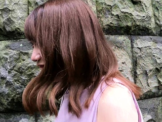 Close up of Asian masturbation