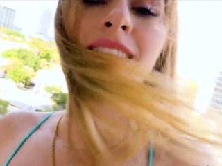 Difficult drilling of all all-natural busty bikini babe