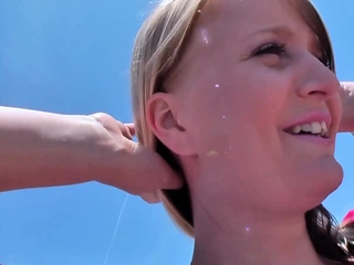 german Skinny 18yo teen flirt and choose up at mallorca beach