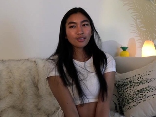 Horny asian teen attractive solo play