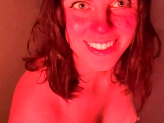 Smaller titted babe toys her pussy on webcam