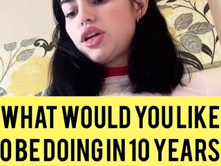 Teen Latin brunette enjoys attractive chat masturbation