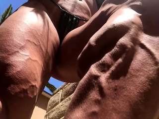 Attractive solo girl loving masturbation with toys