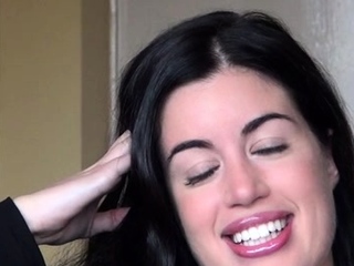 Luscious brunette hair minx gets wrecked