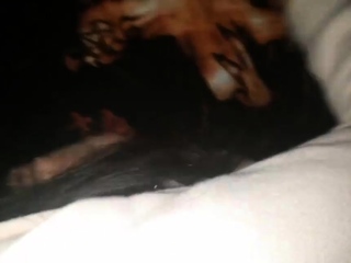 Public threesome and cum in auto Cum swallow