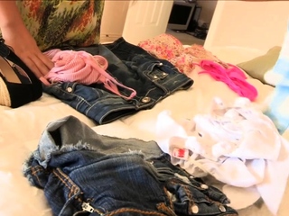 Staggering floozy Casie sucking pricks like a true pro