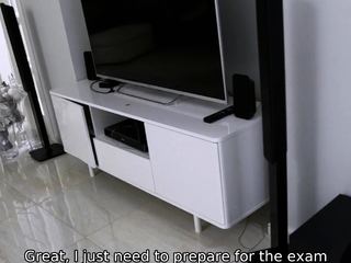 TUTOR4K. Guy is against the sex of stepmom and stud