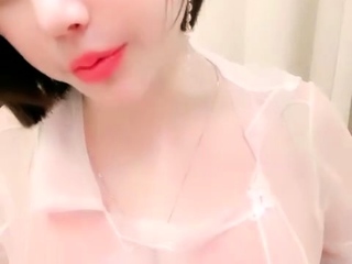 Fantastic Huge Boobs On Masturbating Redhead