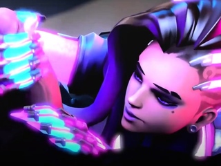 Foxy 3D Superwoman bounces up and down on a cock