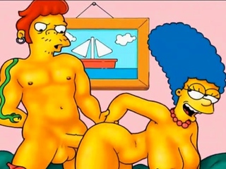 MILF Marge Simpson cheating