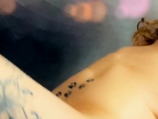 Smaller titted babe toys her pussy on webcam