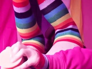 Solo masturbation and gay climax