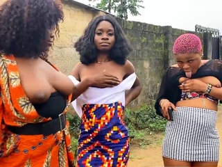 African Babes Lesbian Threesome Immediately after Jungle Rave